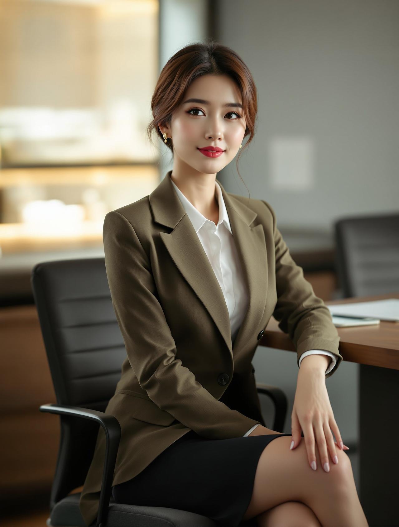 职场女王 - 黑色西装写真 职场女王 - 黑色西装写真
